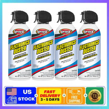 (4 Pack) Spray X Duster 10oz Compressed Air Gas Cleaner Wholesale Master Case picture