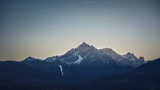 Landscape nature snow trees mountains Custom Gaming Mat Desk picture