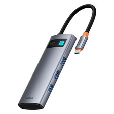 Baseus 7-in-1 USB-C Hub with 4K HDMI 100W PD 3 USB 3.0 Card Readers Black picture