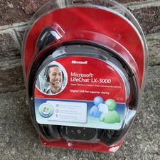 Microsoft LifeChat LX‑3000 USB Noise Canceling Headset 1084 Factory Sealed NEW picture