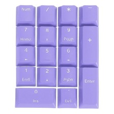 17 Key PBT Keycap Set Mechanical Numeric Keypads for Keyboard, Purple picture