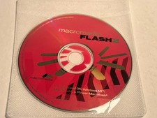 MACROMEDIA FLASH 2 CD MAC & Windows Disc only 1997 vintage software picture