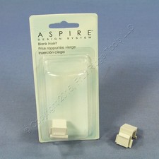 Cooper 9558WS White Satin Pale Gray Blank Insert Data Wallplate Dust Cover 2pcs picture
