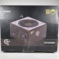 SAMA GT 650W Black Power Supply 80 Plus Gold Cybernetics Gold picture