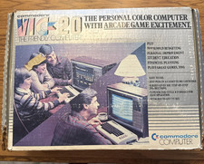 COMMODORE VIC-20 DIN STYLE BOXED COMPUTER HEATSINKS IC TESTED AND WORKING picture