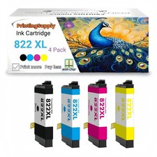 4x Hi-Yield Ink For Epson 822XL T822XL WorkForce Pro WF3820 WF4820 WF4830 WF4834 picture