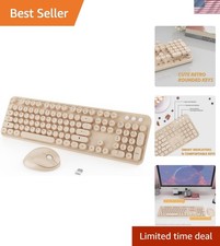 Cute Colorful Wireless Keyboard and Mouse Combo picture