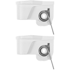 2Pcs Reusable Floor Fan Neck Motor Rack ABS Plastic Connector Bracket White picture