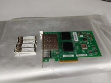 QLogic QLE2564 Quad Port PCI-E FC HBA 4 Port + 4x 8Gb Fiber Channel Transceivers picture