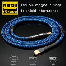 Preffair OFC Type A-B USB2.0 Data Cord Gold Plated Audio Sound Card DAC Decoder picture