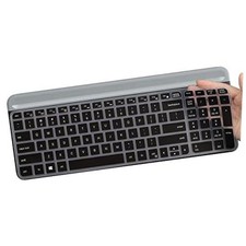 Keyboard Cover for Logitech MK470 & Logitech MK470 Wireless Ultra Thin Black picture