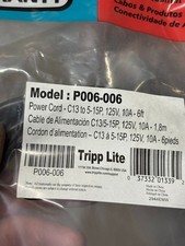 P006-006 TRIPP LITE POWER CORD picture