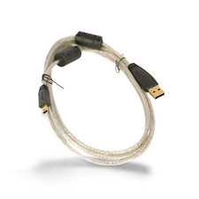 6ft USB 2.0 Charge and Sync Cable Mini B 5 Wire (D1FS) - Silver picture