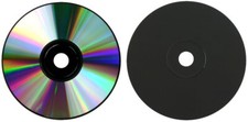 10-Pak =Silver/BLACK= 48X 80-Min CD-R's Shiny-Silver Top, BLACK Bottom picture