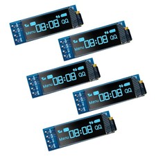 5 PCS 0.91 Inch I2C IIC OLED Display Module Blue Screen for Arduino Pi picture