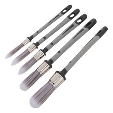 5Pcs Round Tip Paint Brushes with Ergonomic Handles for Detailed Edge Painting picture