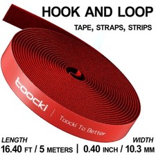 Toocki Hook and Loop Tape Straps Cable Organizer - Tearable - 16.40 ft (5m) picture