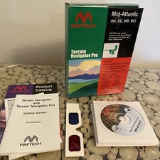 Maptech Mid Atlantic Map Software PC CD-ROM Terrain Navigator Pro NJ DE MD DC picture