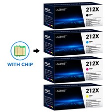 4PK Fit for HP 212X High Yield Toner Set W2120X-W2123X Black/Cyan/Yellow/Magenta picture