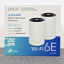 TP-Link Deco XE75 AXE5400 Tri-Band WiFi 6E Mesh System 2 Pack Whole Home Router picture