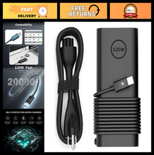 130W USB C Charger for Dell Laptop, Fast Power Adapter, Compatible 100W 65W picture