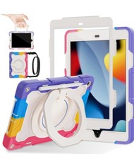 ROISKIN Girls Case for iPad 10.2 inch Shoulder Strap Handle Pencil Holder picture