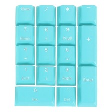 17 Key PBT Keycap Set Mechanical Numeric Keypads for Keyboard, Blue picture