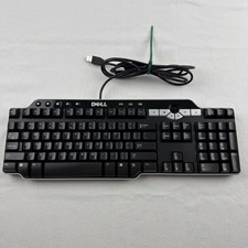 Dell SK-8135 USB Multimedia Keyboard Mechanical Keys Black 0N6250 Tested picture