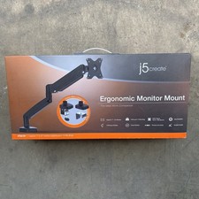 j5create Ergonomic Monitor Mount JTSA101 – Gas Spring Single Monitor Arm picture