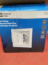 C E Low-Voltage Recessed Media Plate + Receptacle picture