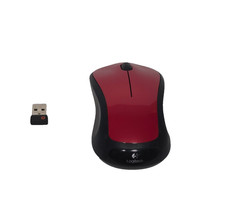 Logitech M310 Red Full Size Wireless Mouse M310 Flame Red w/ Unifying Receiver picture