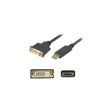 AddOn DISPLAYPORT2DVI 6ft DP to DVI-I Adapter Black picture
