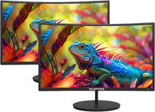 2-Pack Curved 27 Inch FHD 100Hz Computer Monitor, HDMI X2, R1500, 1Ms, 100% Srgb picture