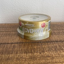 Memorex DVD+RW 25 Pack 4x 4.7 GB 120 min Rewritable Spindle NEW SEALED picture