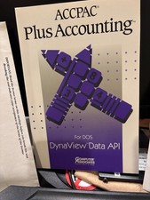 BRAND NEW ACCPAC PLUS Accounting for DOS Dynaview Data API. picture