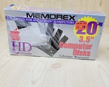 Memorex HD High Density 20 Pack 3.5” Computer Floppy New Sealed NOS picture