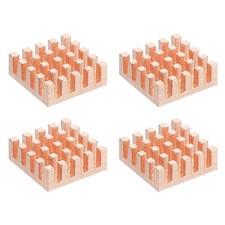 4 Pcs Copper Heatsink 14x14x5mm, Heat Sink Cooler Radiator for Raspberry Pi picture