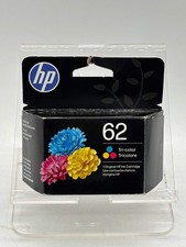 HP 62 Tri-Color Ink Cartridge, NEW (FREE SHIPPING) picture