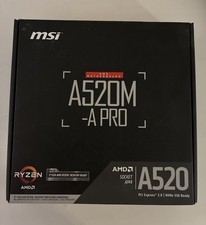 MSI A520M-A PRO V1 AM4 Micro ATX DDR4 PCIe 3.0 HDMI Motherboard picture