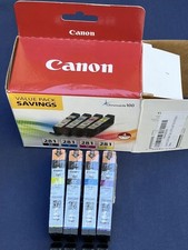 Genuine Canon CLI-281 4-Color Ink Value Pack BK/C/M/Y ChromaLife100 NEW Open Box picture