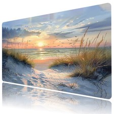 Ocean Beach Mouse Pad Sunset Landscape Desk Mat for Keyboard and Mouse Desk Pad picture