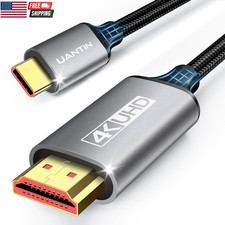 USB C to HDMI Cable 6Ft | 4K High-Speed USB 3.1 Type-C to HDMI Cord [Thunderbolt picture