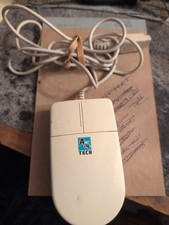 Vintage A4 Tech Serial 9 Pin Mouse White 2 Button picture