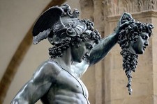 Landscape statue architecture medusa gorgon perseus Custom Gaming Mat Desk picture