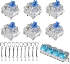 Set of 200 High-Performance 3-Pin Blue Clicky Switches with Accessories Included picture