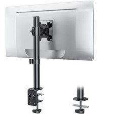 Black Single Monitor Desk Mount Adjustable Arm Holds Up To 32 Inch 22lbs M001S picture