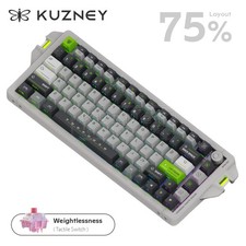 KEYSME AIM04 75% Keyboard Aluminum PBT Keycaps Housing Gasket Mount for Office picture