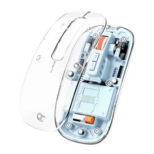 Slim Transparent Wireless Mouse TriMode Dual Bluetooth 2.4G USB Computer picture