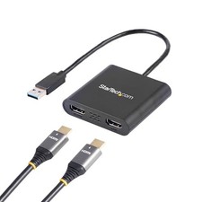 USB A 3.0 to Dual HDMI Adapter for Windows PC, 2 Video Outputs picture