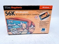 3COM MEGAHERTZ 56K WINMODEM PC CARD W/ XJACK CONNECTOR 3CXM356 picture